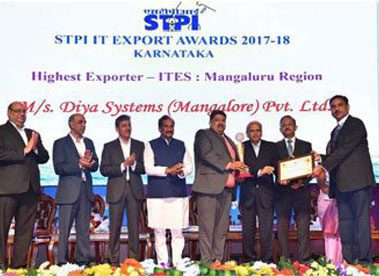 Diya Systems Honored with STPI IT 2017-2018 Export Award